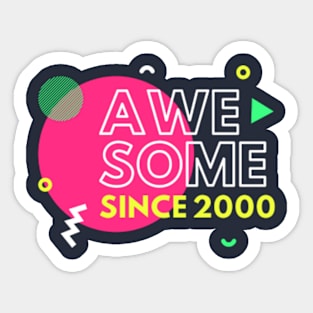 awesome since 2000 Sticker